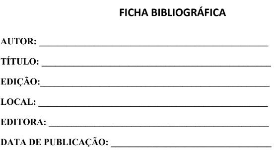 Elementos da ficha bibliográfica